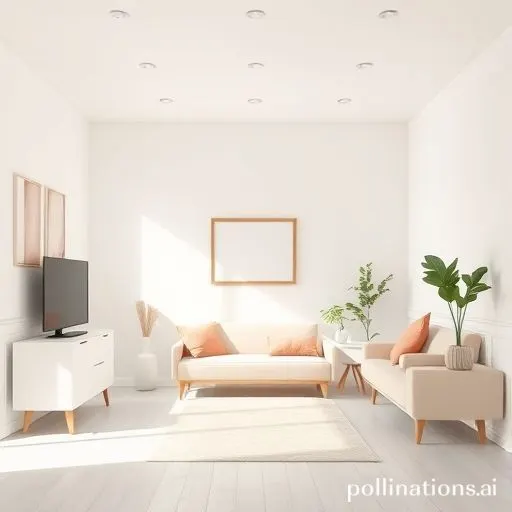 Une pièce épurée et organisée avec des éléments essentiels et décoratifs minimalistes