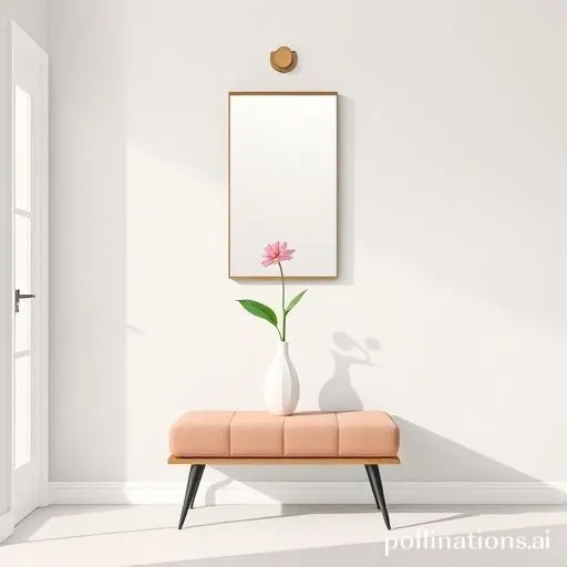 Entrée minimaliste avec rangements discrets et décor épuré
