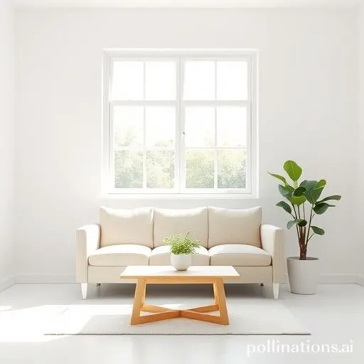 Une pièce épurée avec des éléments de décoration minimalistes et une lumière naturelle abondante